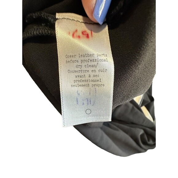 $350 Rag & Bone Size Large Black & White Color Block‎ Asymmetrical Dress #I12-5 - Picture 9 of 11